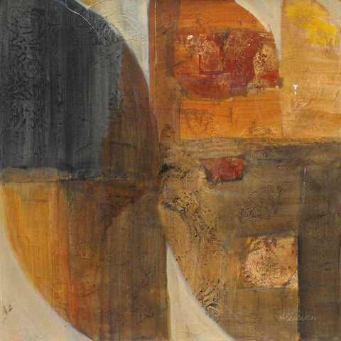 Meeting of Minds Black Modern Wood Framed Art Print by Hristova, Albena