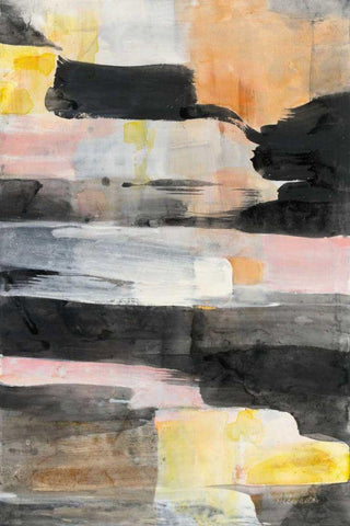 Break of Day Black Ornate Wood Framed Art Print with Double Matting by Hristova, Albena