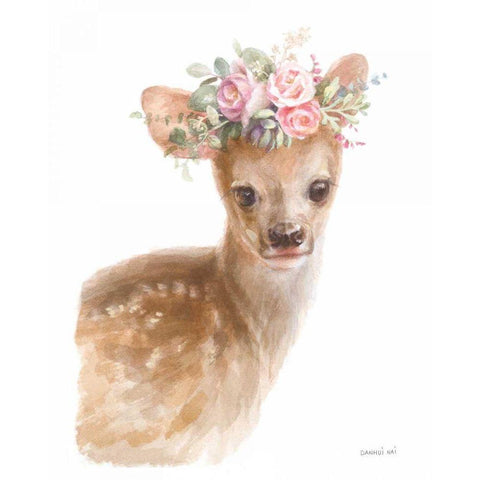 Wild for Flowers I Black Modern Wood Framed Art Print by Nai, Danhui