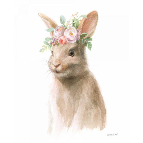 Wild for Flowers IV White Modern Wood Framed Art Print by Nai, Danhui