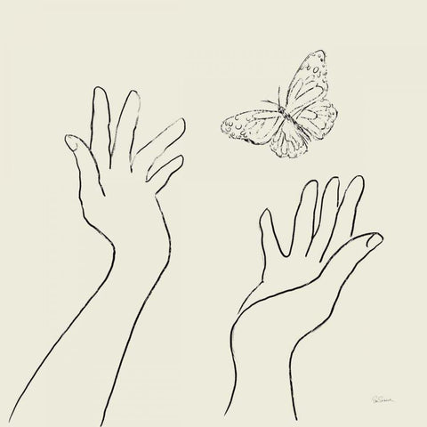 Feeling Free Gold Ornate Wood Framed Art Print with Double Matting by Schlabach, Sue