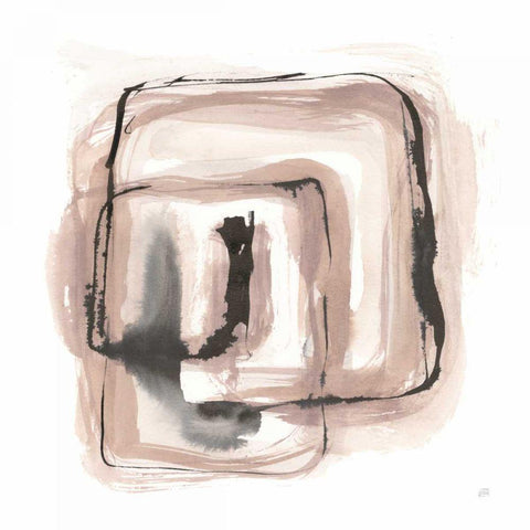 Lost in Squares III White Modern Wood Framed Art Print by Paschke, Chris