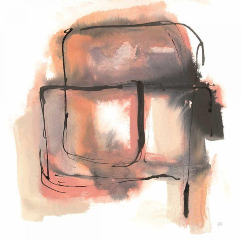 Life Squared II Black Modern Wood Framed Art Print by Paschke, Chris