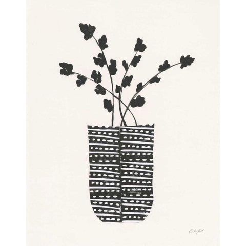 Shadow Vessel I White Modern Wood Framed Art Print by Prahl, Courtney