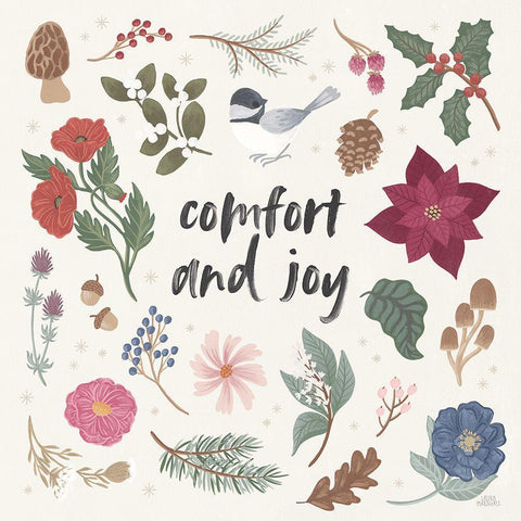 Winter Spirit II Gold Ornate Wood Framed Art Print with Double Matting by Marshall, Laura