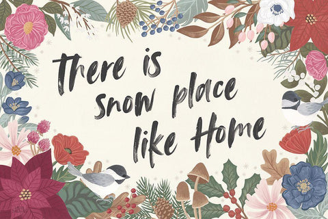 Winter Spirit IV Black Ornate Wood Framed Art Print with Double Matting by Marshall, Laura