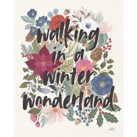 Winter Spirit VII Gold Ornate Wood Framed Art Print with Double Matting by Marshall, Laura