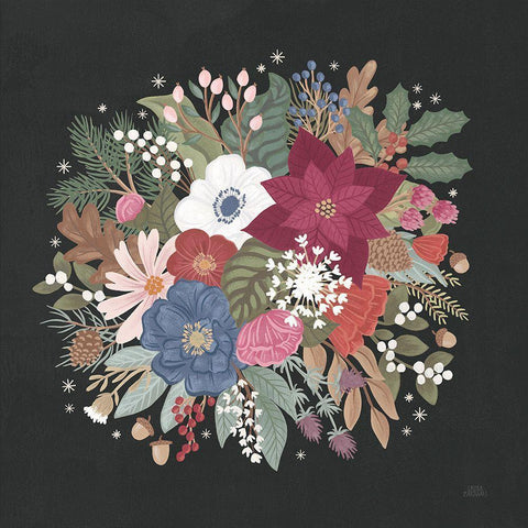 Winter Spirit IX Gold Ornate Wood Framed Art Print with Double Matting by Marshall, Laura