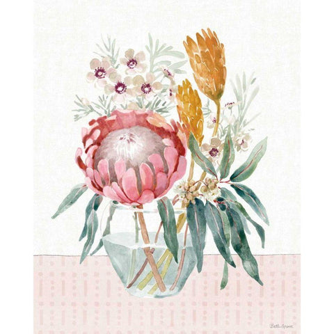 Petal Passion V Black Modern Wood Framed Art Print with Double Matting by Grove, Beth