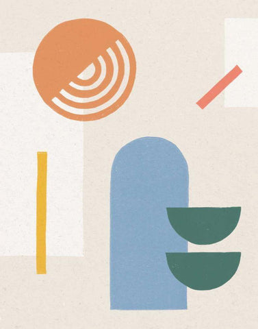 Shapely I Black Ornate Wood Framed Art Print with Double Matting by Hershey, Moira