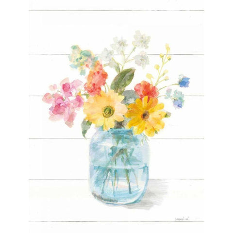 Homegrown Summer IV Black Modern Wood Framed Art Print by Nai, Danhui