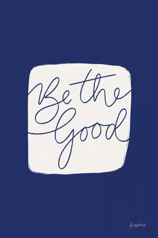 Calm Home VI Indigo Black Ornate Wood Framed Art Print with Double Matting by Thorns, Becky