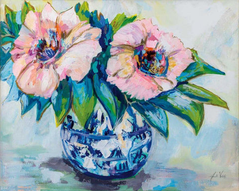 Charming White Modern Wood Framed Art Print with Double Matting by Vertentes, Jeanette