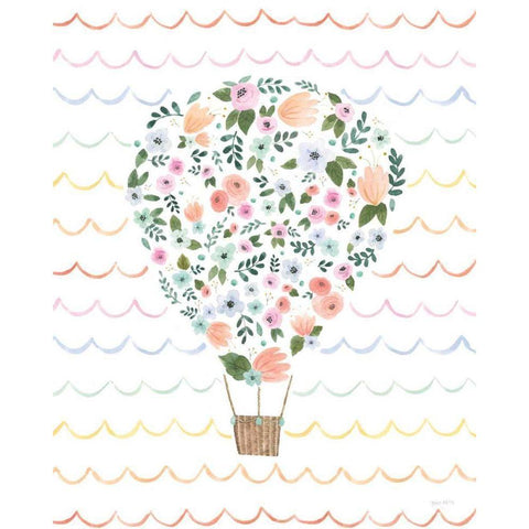 Lets Chase Rainbows VIII Waves Gold Ornate Wood Framed Art Print with Double Matting by Jackson, Jenaya