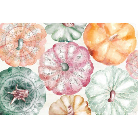 Harvest Touch I White Modern Wood Framed Art Print by June, Dina