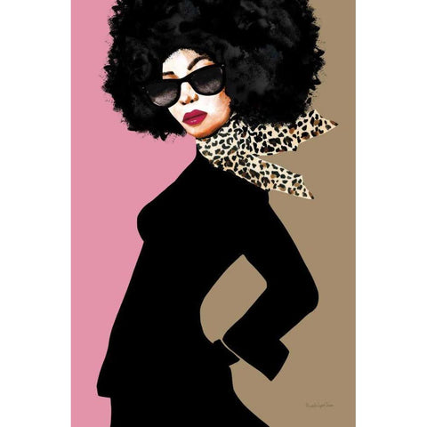 Good Attitude II Gold Ornate Wood Framed Art Print with Double Matting by Charro, Mercedes Lopez