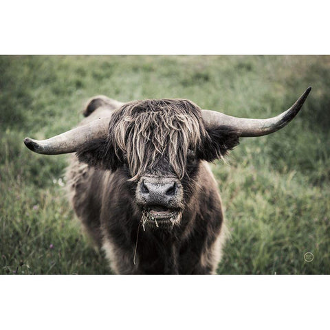 What Gold Ornate Wood Framed Art Print with Double Matting by Larson, Nathan