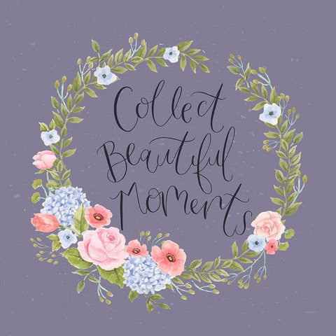 Cottage Nostalgia III Lilac Black Ornate Wood Framed Art Print with Double Matting by Jackson, Jenaya