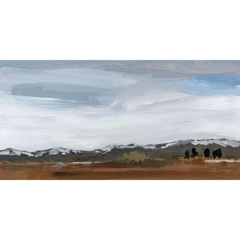 Alamosa Late March White Modern Wood Framed Art Print by Munger, Pamela