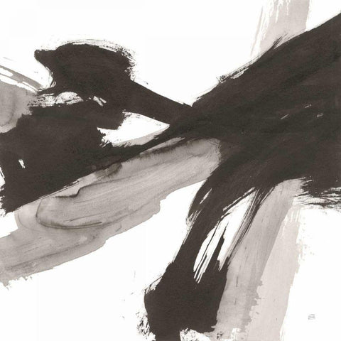 Chaos III Black Ornate Wood Framed Art Print with Double Matting by Paschke, Chris