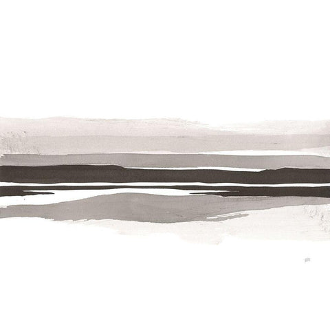 Marbled Gray IV Black Modern Wood Framed Art Print by Paschke, Chris