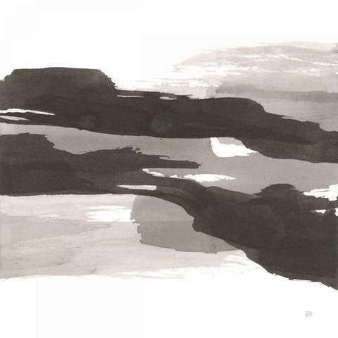 Black and White Classic III White Modern Wood Framed Art Print with Double Matting by Paschke, Chris