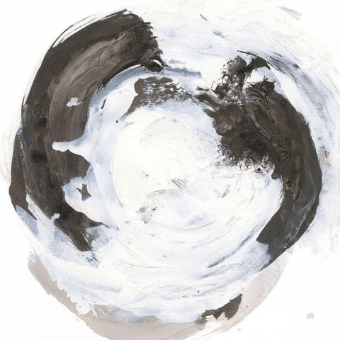 Beginning I Black Ornate Wood Framed Art Print with Double Matting by Paschke, Chris