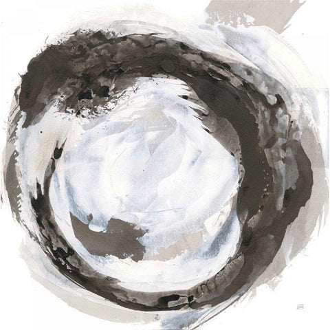 Beginning III White Modern Wood Framed Art Print by Paschke, Chris