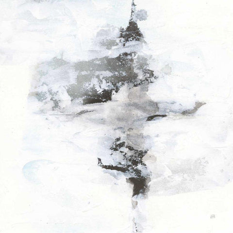 Layered Thinking I Black Ornate Wood Framed Art Print with Double Matting by Paschke, Chris