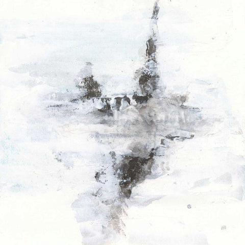 Layered Thinking II Black Modern Wood Framed Art Print by Paschke, Chris