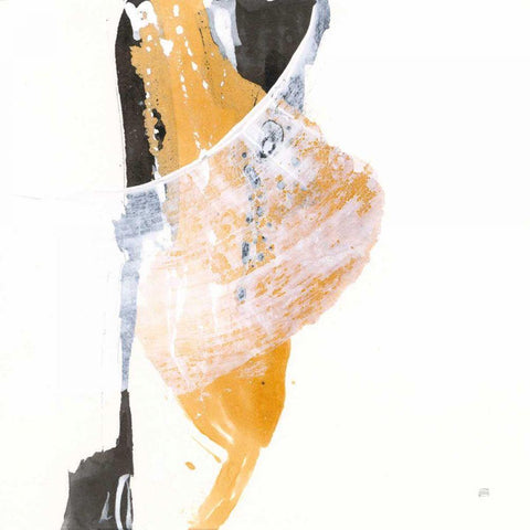 Resistance III White Modern Wood Framed Art Print with Double Matting by Paschke, Chris