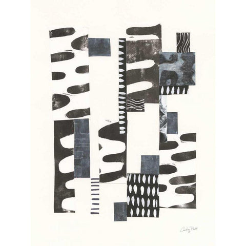 Overlap I Black Modern Wood Framed Art Print by Prahl, Courtney