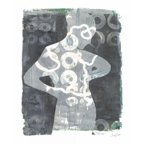 Contemplate I Black Modern Wood Framed Art Print with Double Matting by Prahl, Courtney