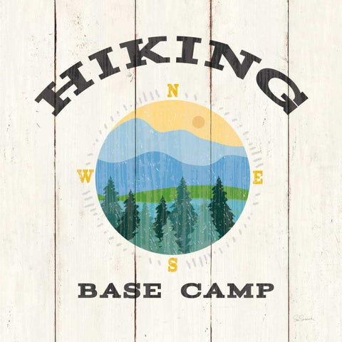 Cabin Life XV Black Modern Wood Framed Art Print with Double Matting by Schlabach, Sue