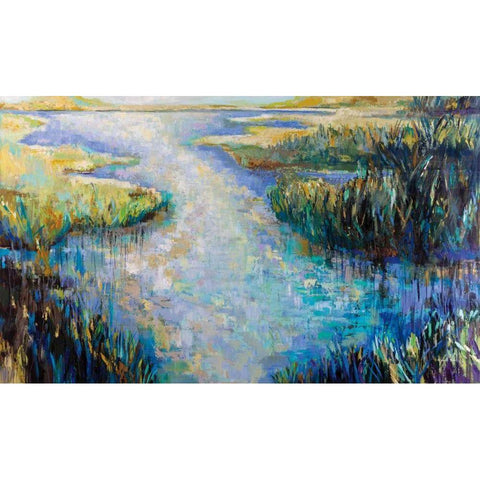 Shimmer Black Modern Wood Framed Art Print with Double Matting by Vertentes, Jeanette