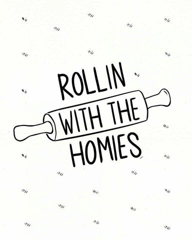 Kitchen Etiquette VI Black Ornate Wood Framed Art Print with Double Matting by York, Leah