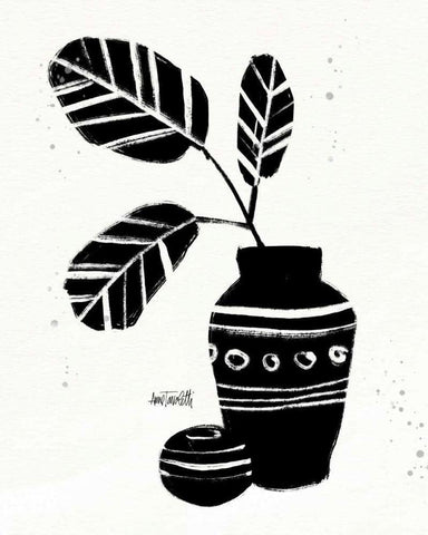 Botanical Sketches VIII Black Ornate Wood Framed Art Print with Double Matting by Tavoletti, Anne