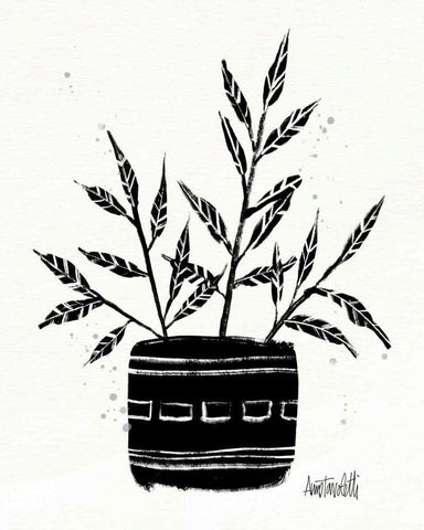 Botanical Sketches IX Black Ornate Wood Framed Art Print with Double Matting by Tavoletti, Anne