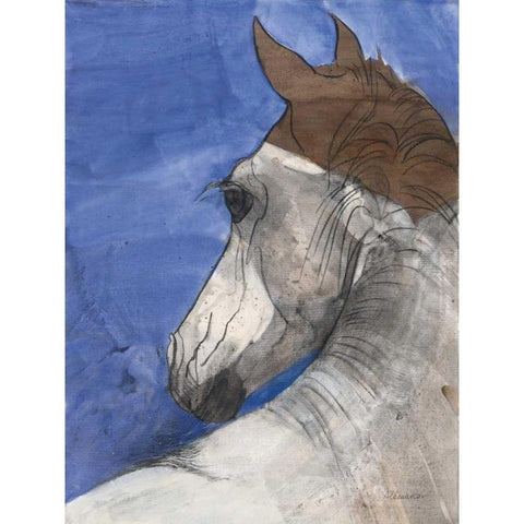 Shadow White Modern Wood Framed Art Print by Hristova, Albena