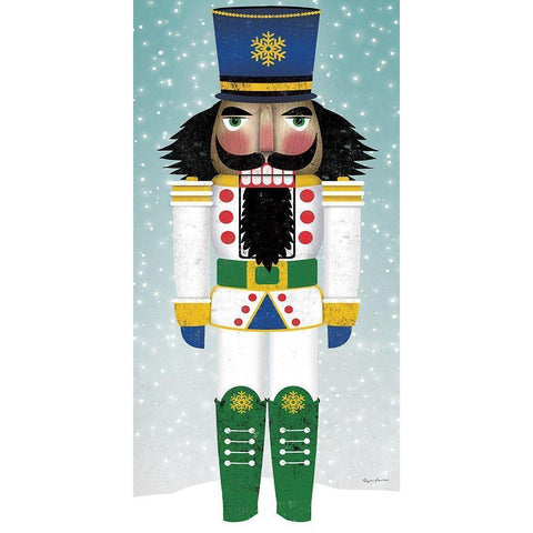 Joyful Nutcracker IV White Modern Wood Framed Art Print by Fowler, Ryan