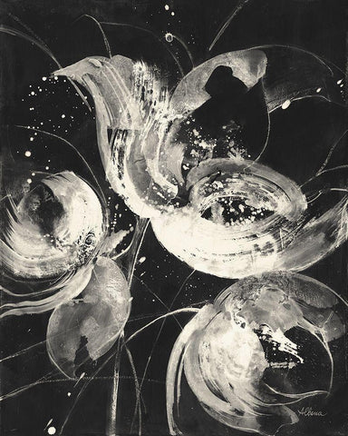 Bold II Dark Vertical Black Ornate Wood Framed Art Print with Double Matting by Hristova, Albena