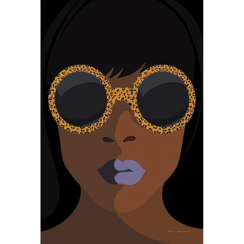 Accessorize I Peri Lips Gold Ornate Wood Framed Art Print with Double Matting by Escalante, Omar