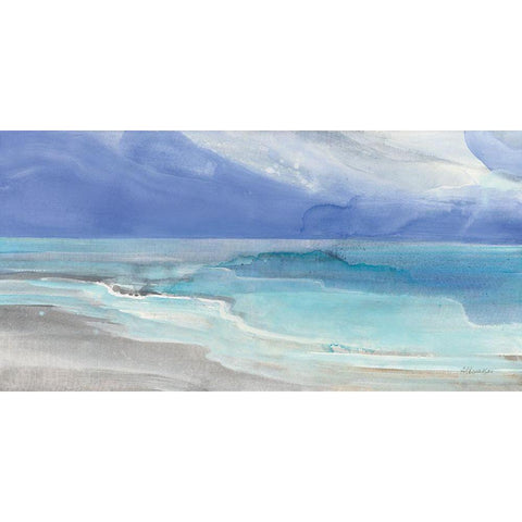 Grand View I White Modern Wood Framed Art Print by Hristova, Albena