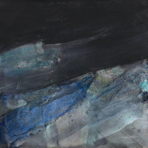 Flow II Gold Ornate Wood Framed Art Print with Double Matting by Hristova, Albena