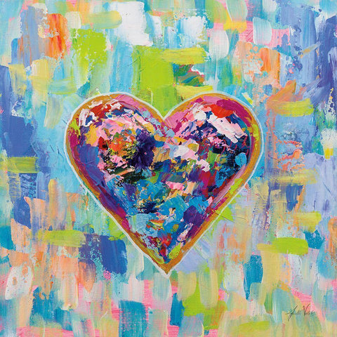 Love After Heartbreak Black Modern Wood Framed Art Print with Double Matting by Vertentes, Jeanette