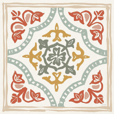 Autumn Tones XII White Modern Wood Framed Art Print with Double Matting by Tavoletti, Anne