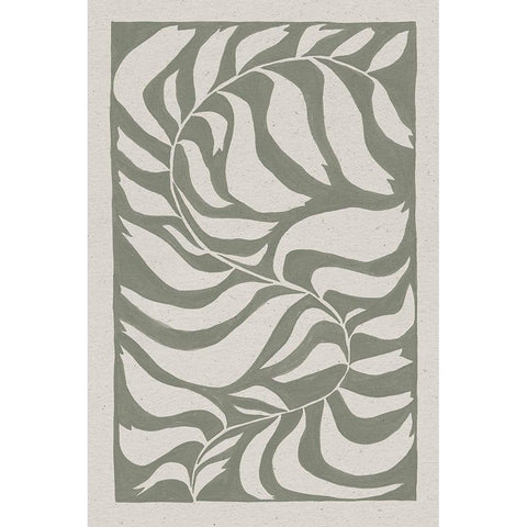 Winding Vine Black Modern Wood Framed Art Print by Hershey, Moira