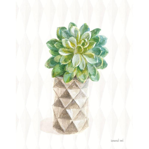 Desert Greenhouse XVIII White Modern Wood Framed Art Print by Nai, Danhui