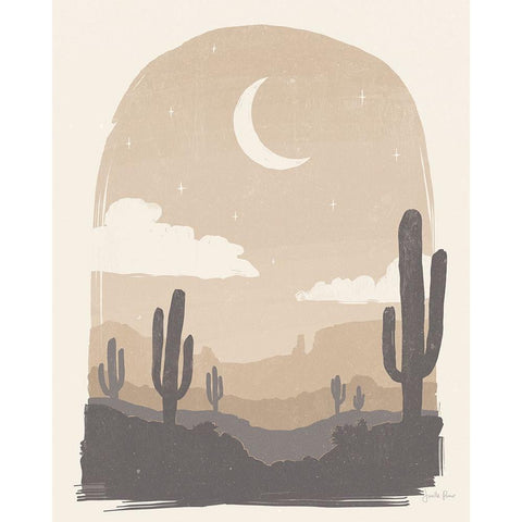 Desert II Neutral Black Modern Wood Framed Art Print by Penner, Janelle