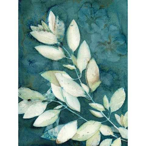 Shower of Gold VI White Modern Wood Framed Art Print by Ferguson, Kathy